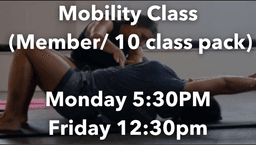 Image for Mobility Class (Member/10 class pack)